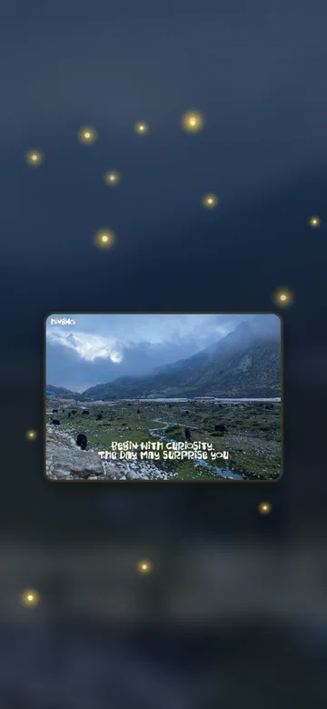 การ์ดใบที่ 7: “Begin with curiosity. The day may surprise you.”